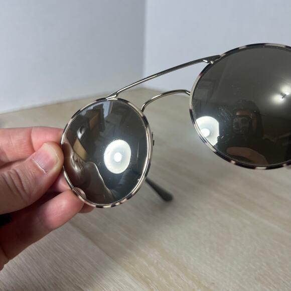 RARE! Prada SPR51S UAO-1C0 Sunglasses Beige Tortoise Silver READ DESC 54-22-135 main image 5